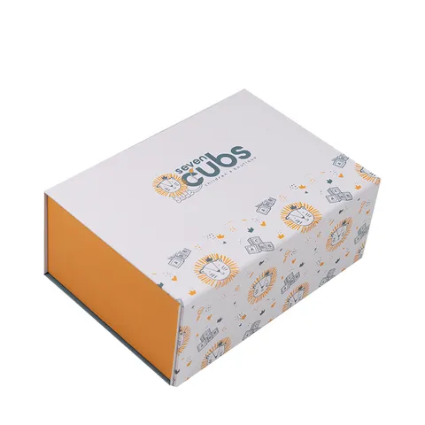 Printed folding paper gift box
