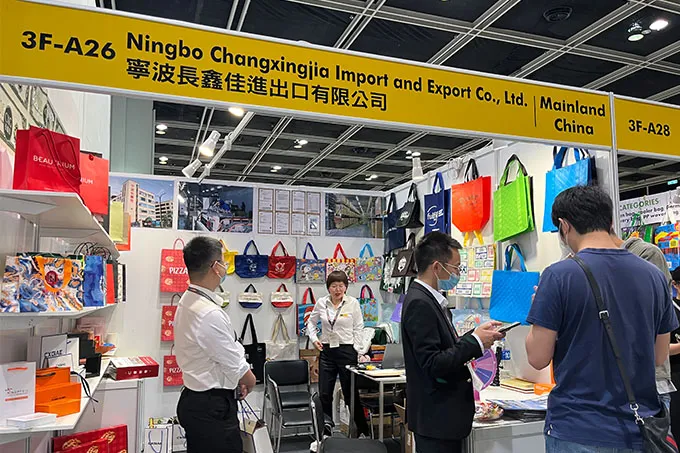 Company booth at an international trade fair