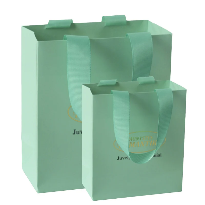 Luxury Cosmetic Paper Bag with Custom Handles