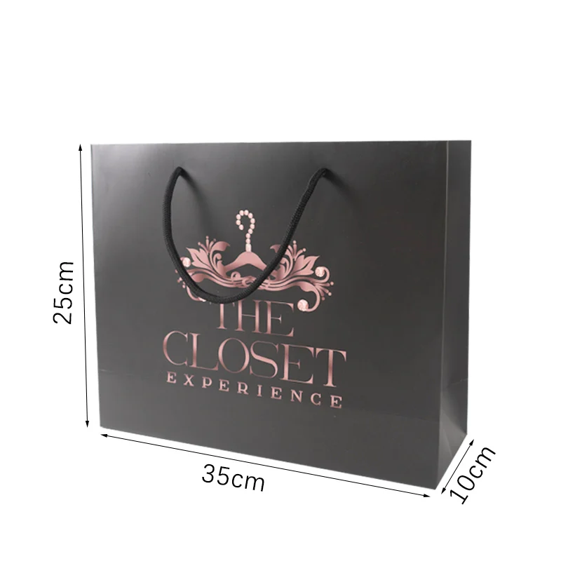 Recyclable Apparel Paper Bag with Handles – 35×10×25 cm, 55 lb – view 6