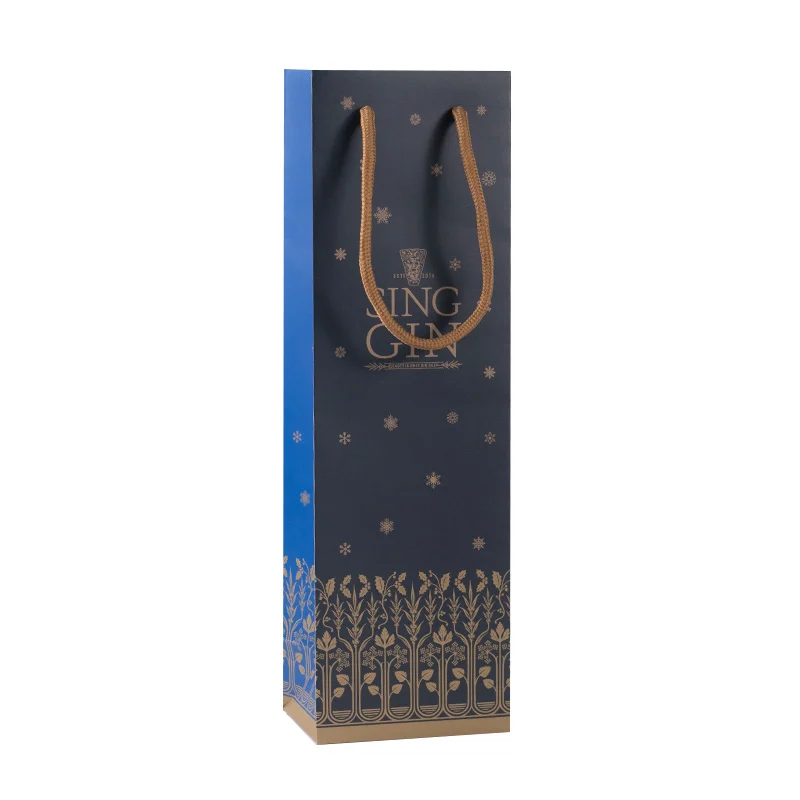 Recycled Kraft Wine Bottle Gift Bag