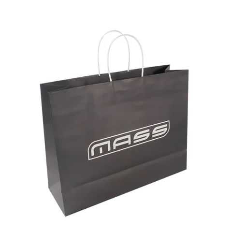 White Cardboard Boutique Paper Bag for Apparel & Shoes